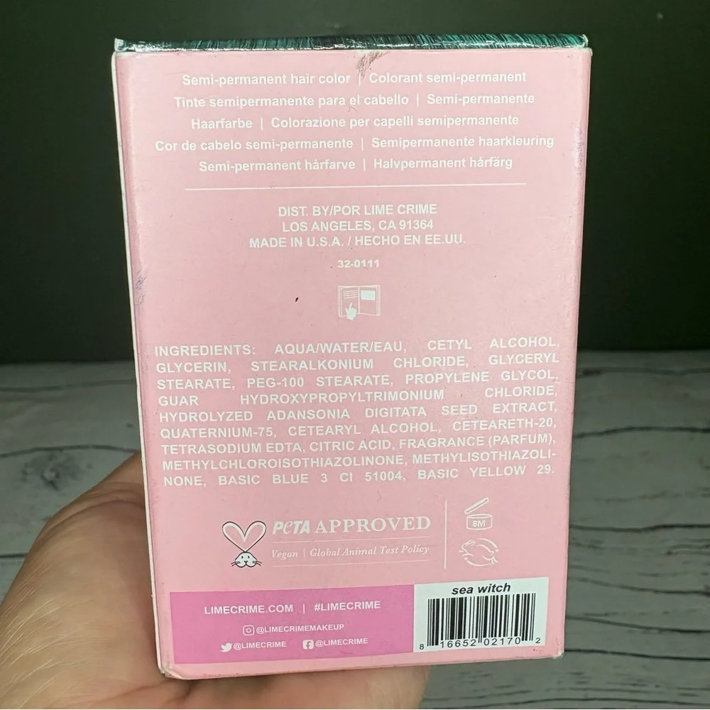 Lime Crime semi-permanent hair 